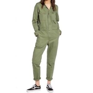 Lee union-alls coveralls women’s medium green from Anthropologie EUC